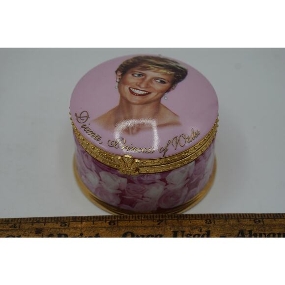 Princess Diana Music Box Candle In The Wind Trinket Porcelain Ardleigh Elliott - Picture 5 of 6